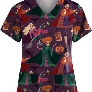 Hocus pocus scrub top shirt (NEW)